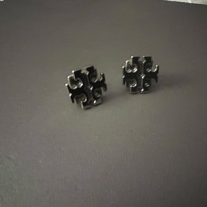 Tory Burch silver post earrings